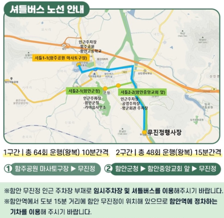 미리캔버스 함안낙화놀이 셔틀버스 이미지입니다.