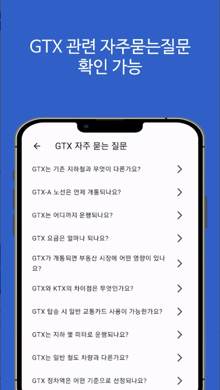 수도권 광역급행철도 GTX A, B, C, D, E, F 노선도, GTX 요금표 및 시간표