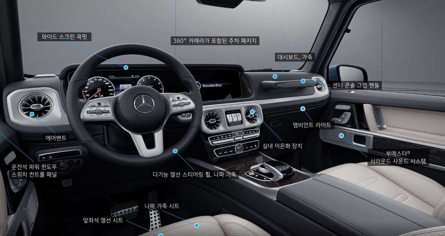 벤츠G클래스-내부