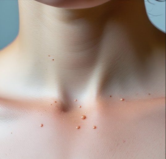 목-주변에-쥐젖이-생긴-사진입니다.