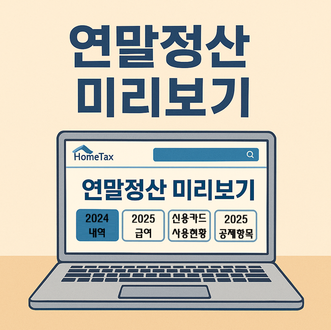 2026 연말정산 미리보기|홈택스로 세금 환급 미리 준비하기
