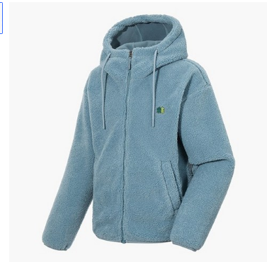 코오롱스포츠 남녀공용 후디 보아 플리스 재킷 TLJFW22501LBL