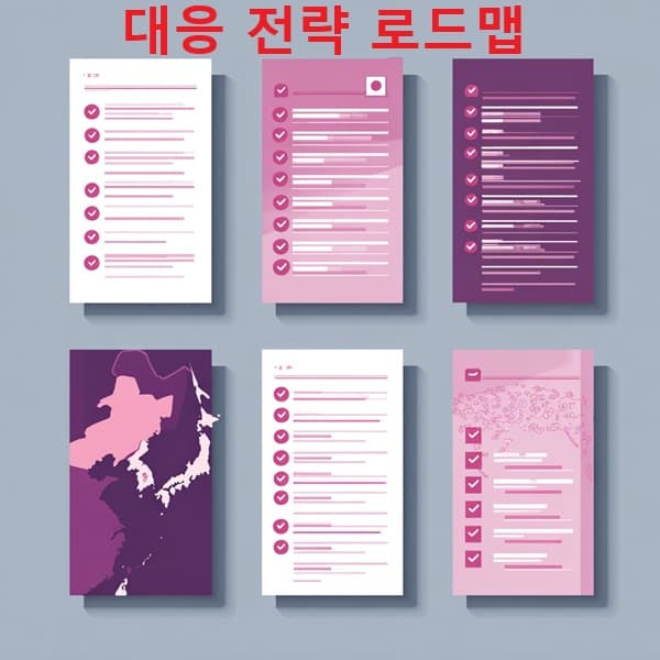 아시아 국가별 중국 위기 대응 전략 체크리스트 이미지