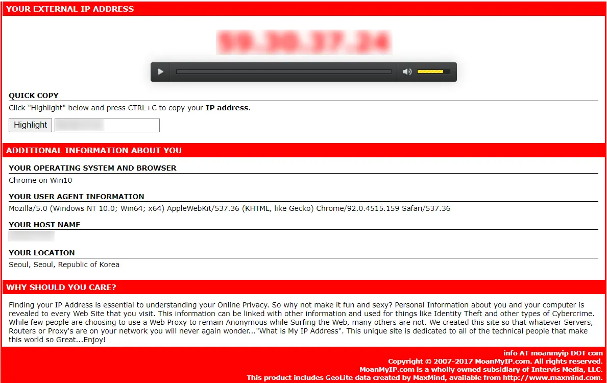 내 IP 주소를 음성으로 들려주는 웹사이트_1