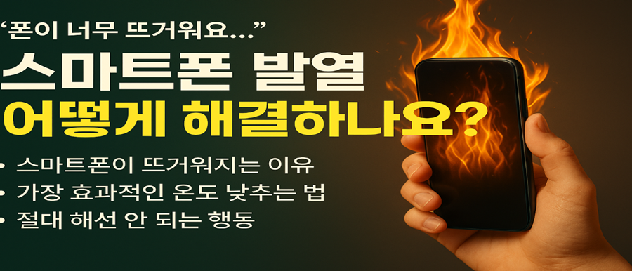 스마트폰 발열 심할 때 대처법 완벽 가이드