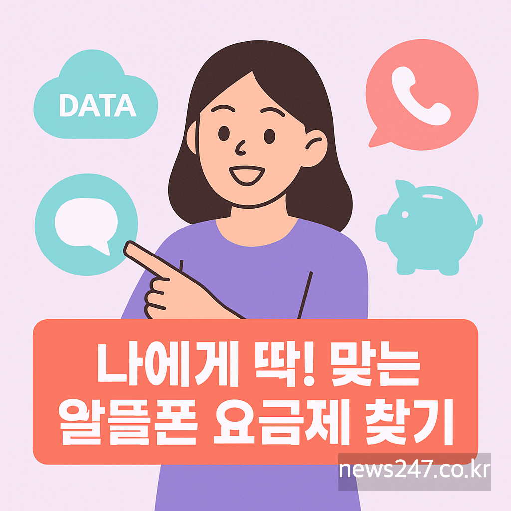 나에게 딱! 맞는 알뜰폰 요금제 찾기