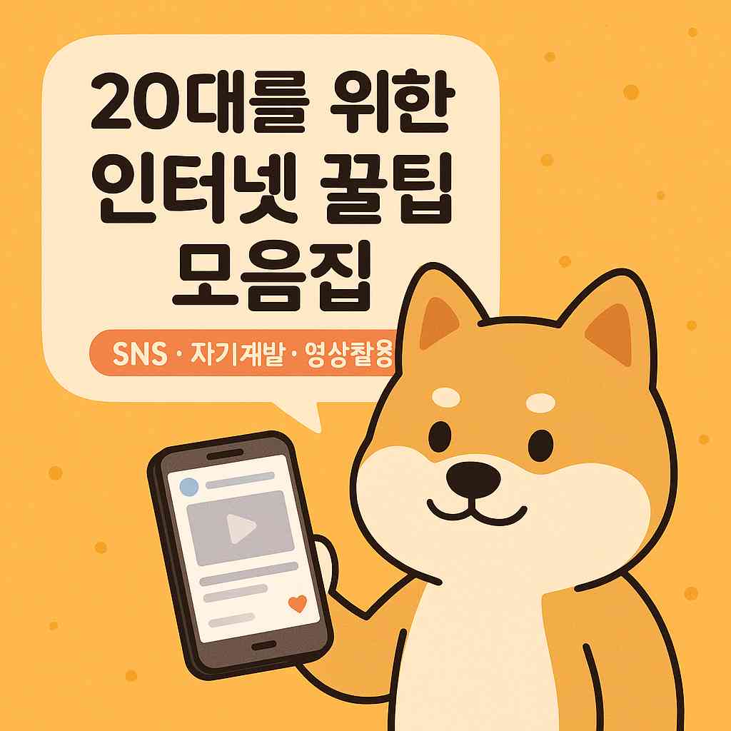 20대를 위한 인터넷 꿀팁 모음집