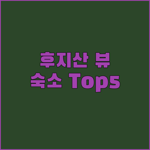 후지산 여행객 필독 후지산 뷰 숙소 