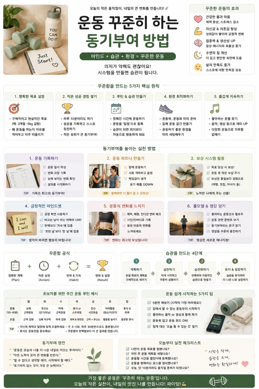 운동 꾸준히 하는 동기부여 방법 관련 사진