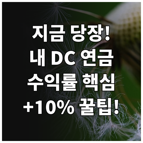 내 DC형 퇴직연금 수익률 조회와 장..