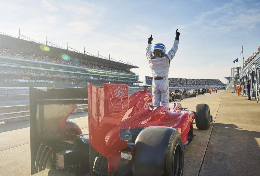 F1 경기 중 한 장면