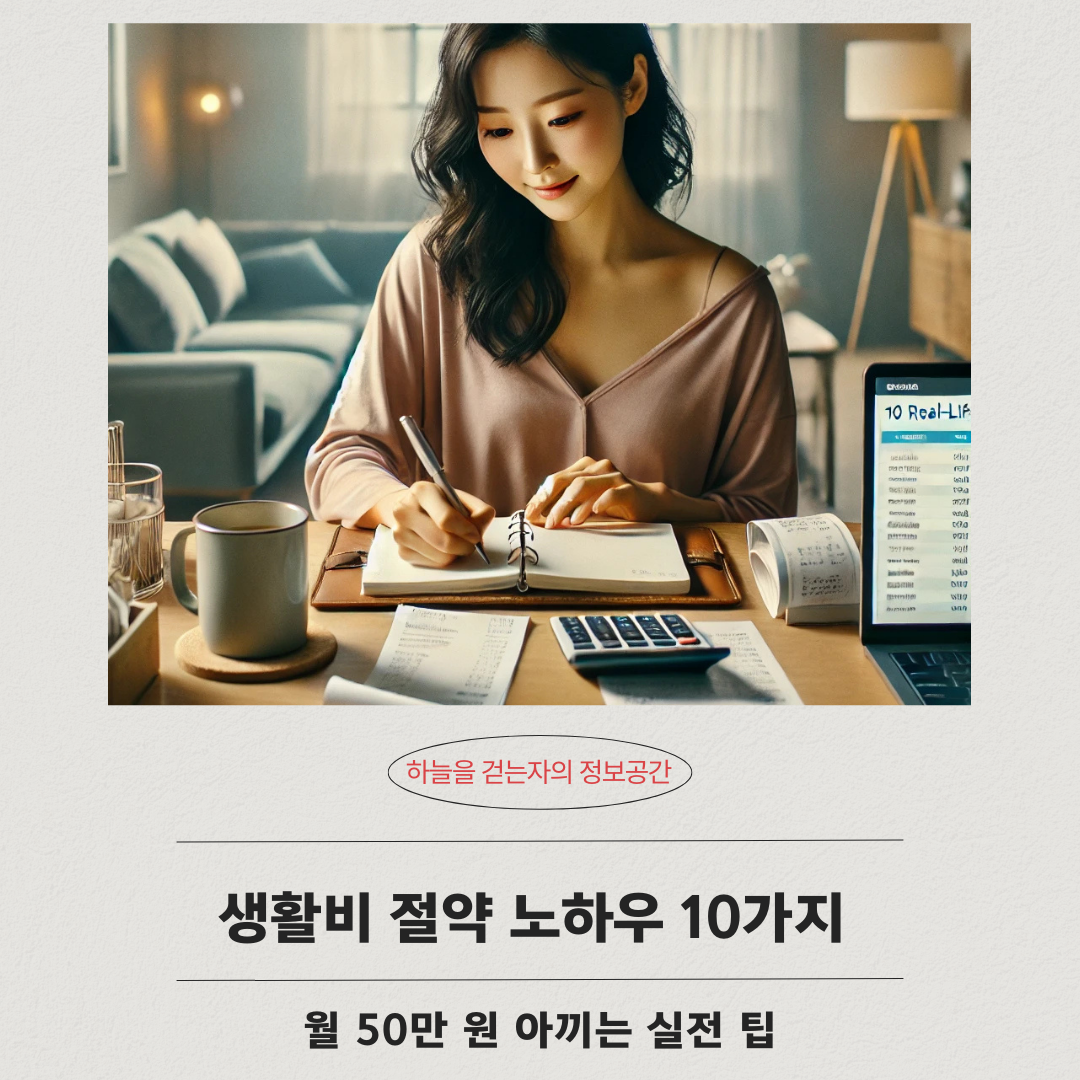 생활비 절약 노하우 10가지 ❘ 월 50만 원 아끼는 실전 팁