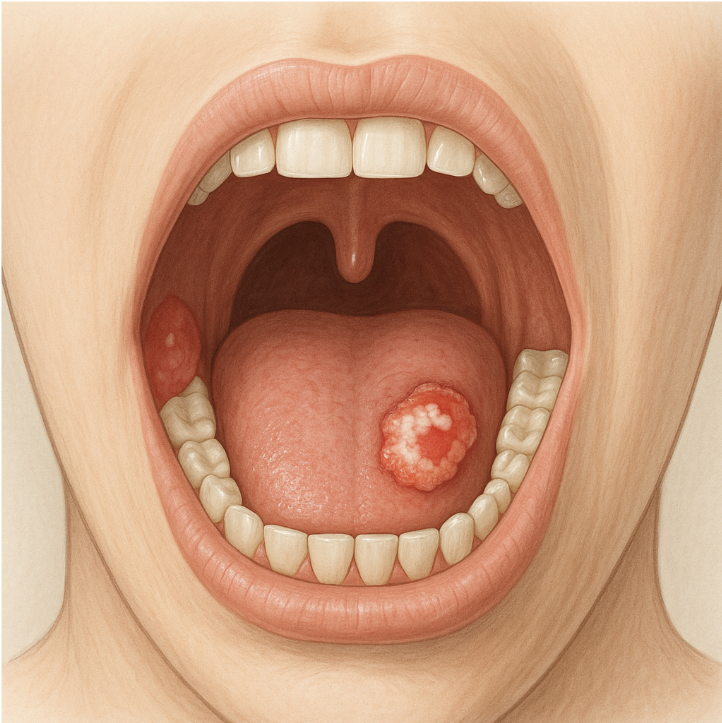 구강암 초기증상 구내염과 다른 점