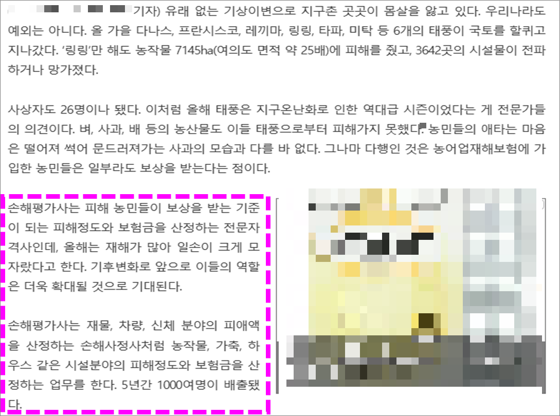 손해평가사 뉴스