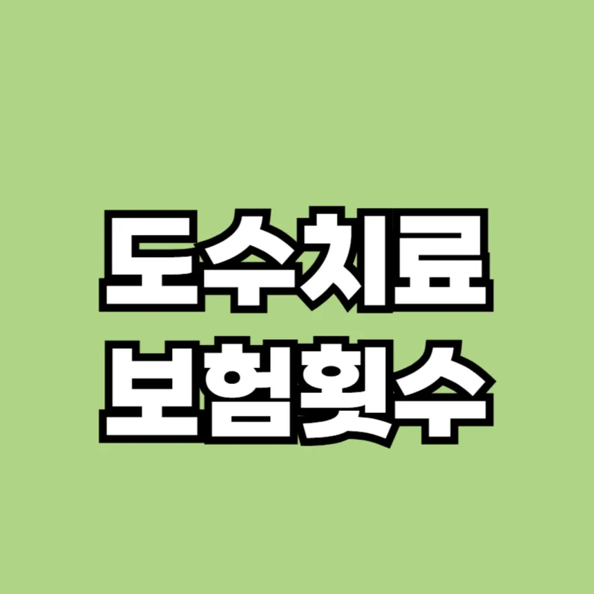 도수치료 실비보험 횟수