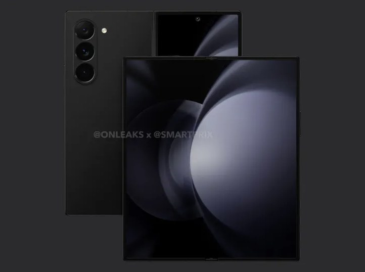 갤럭시 폴드6 예상 렌더링 (출처 : smartprix&#44;&#44; onleaks)