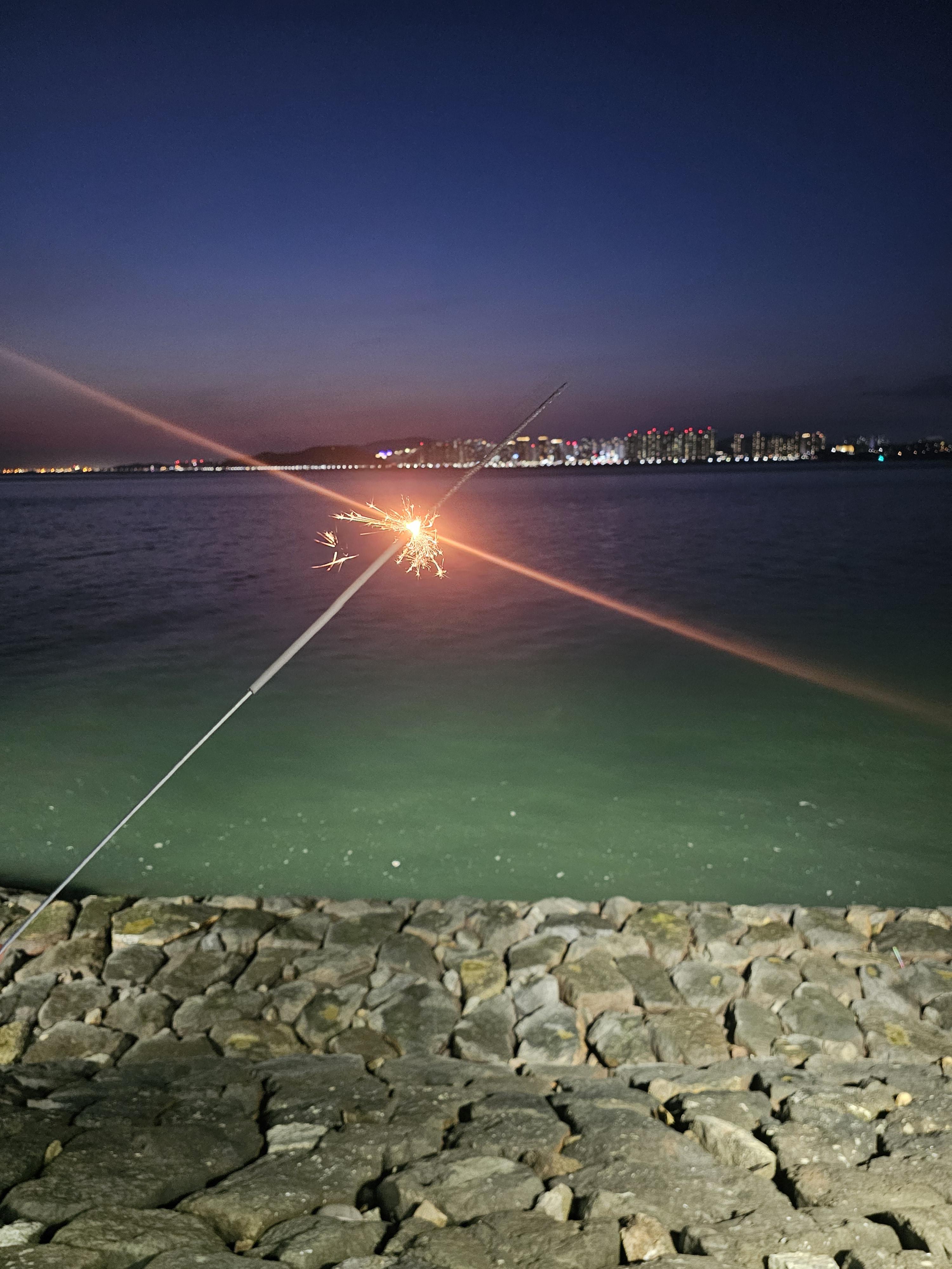 월미도 바다 폭죽