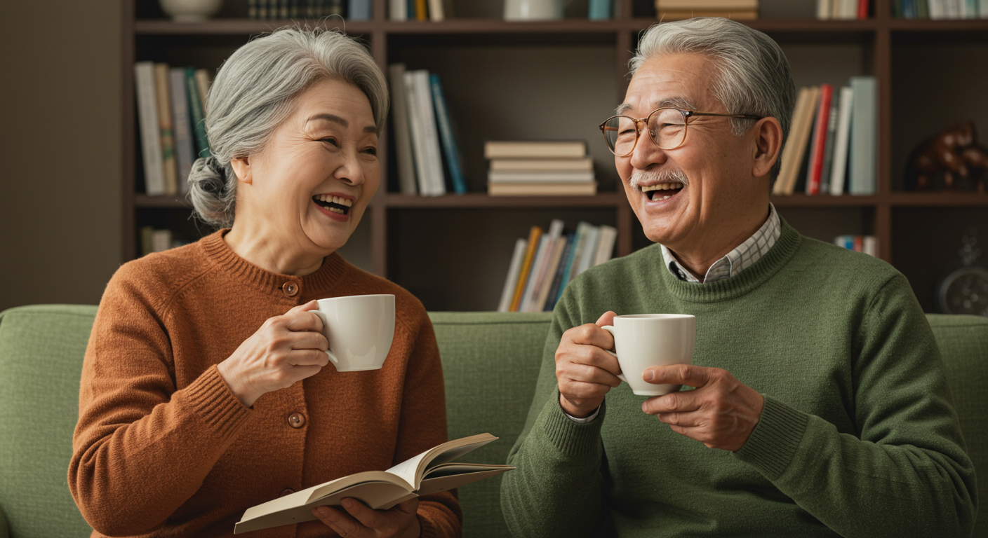 시니어의 황금기: 친구, 배움, 웃음, 나를 위한 행복 비결 4가지!