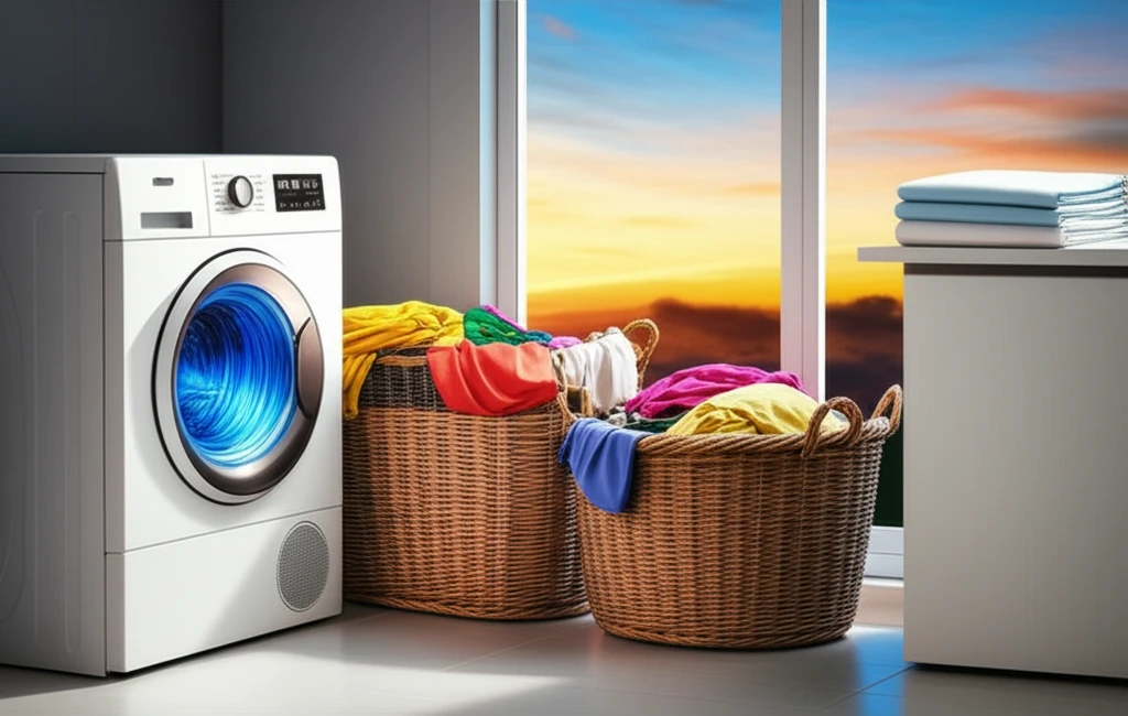 공간 절약과 편리함: 삼성 콤보세탁기..