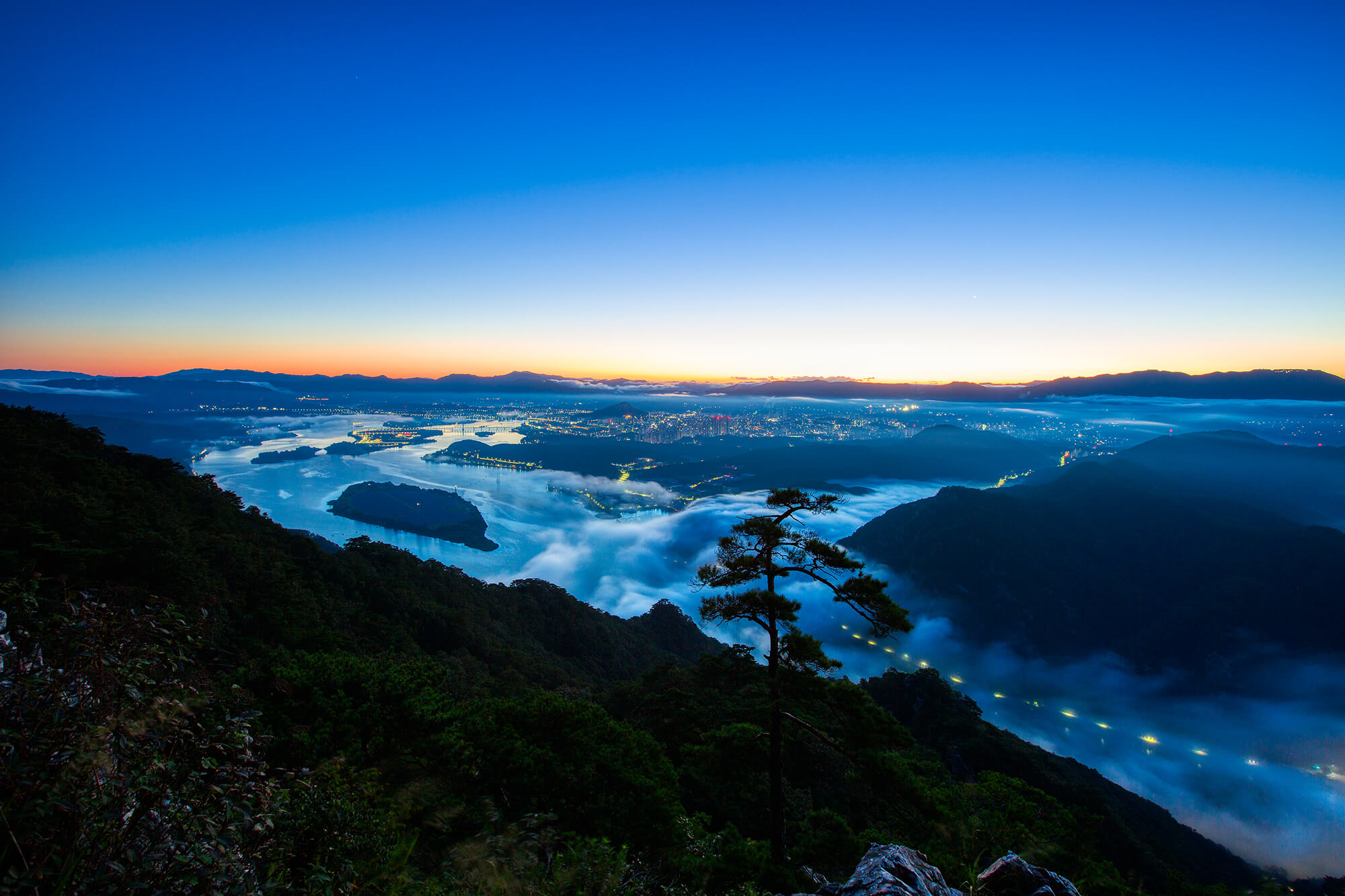 춘천 삼악산 여명과 일출3