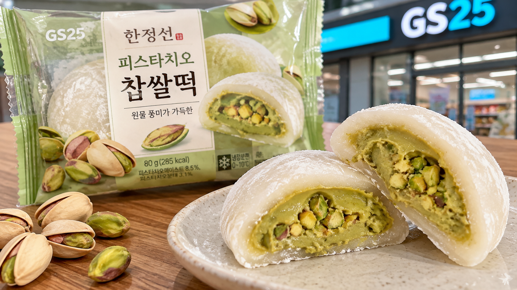GS25 피스타치오 찹쌀떡, 이 맛 실화?