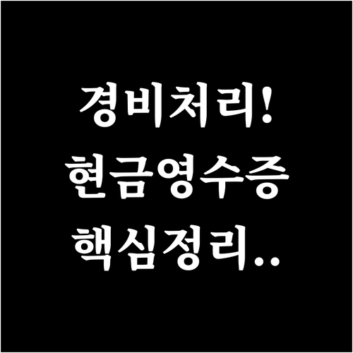 카카오 T 택시 사업자 경비 처리 적..