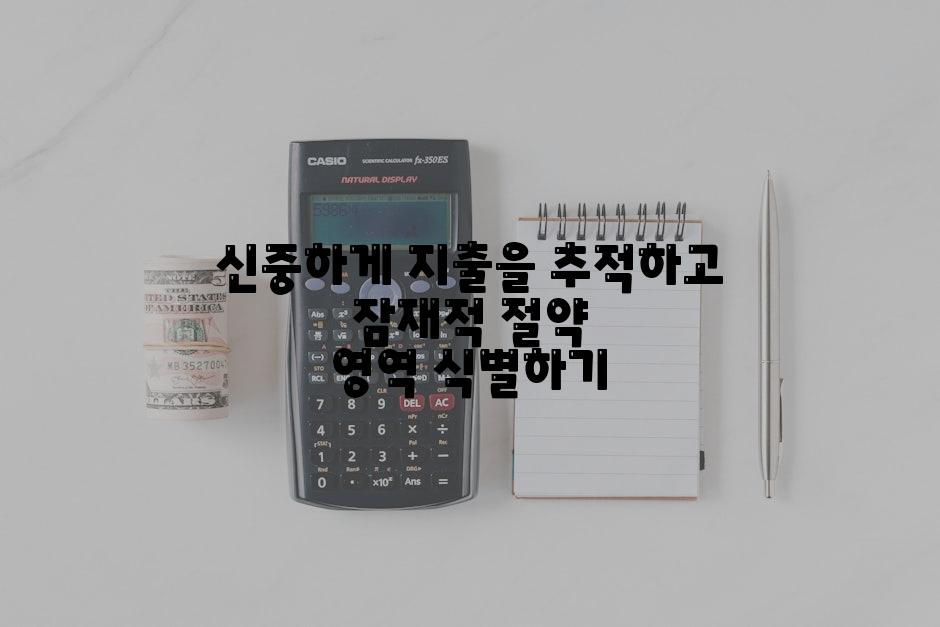 신중하게 지출을 추적하고 잠재적 절약 영역 식별하기