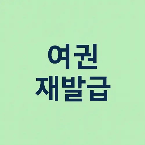 여권 재발급
