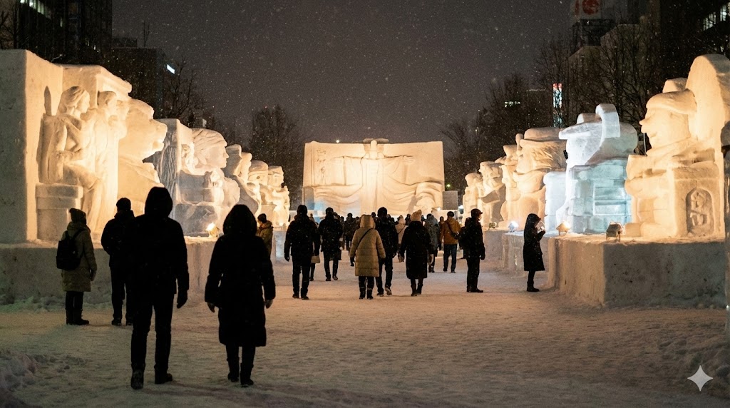 삿포로 눈축제 2026 오도리 동선+지도형 코스: 오도리 공원 루트, 시간대, 사진 포인트까지 한 번에