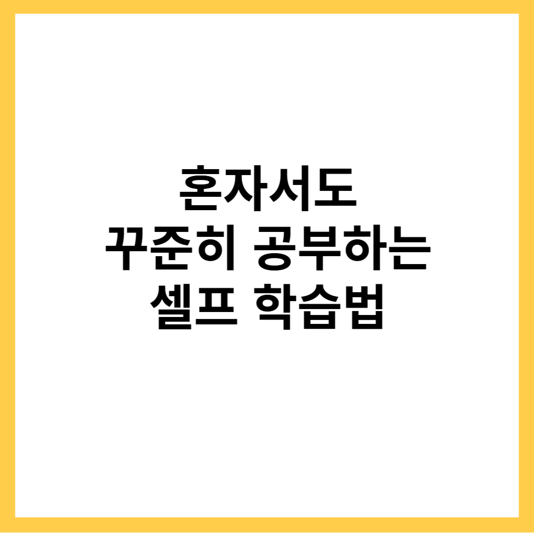셀프학습법