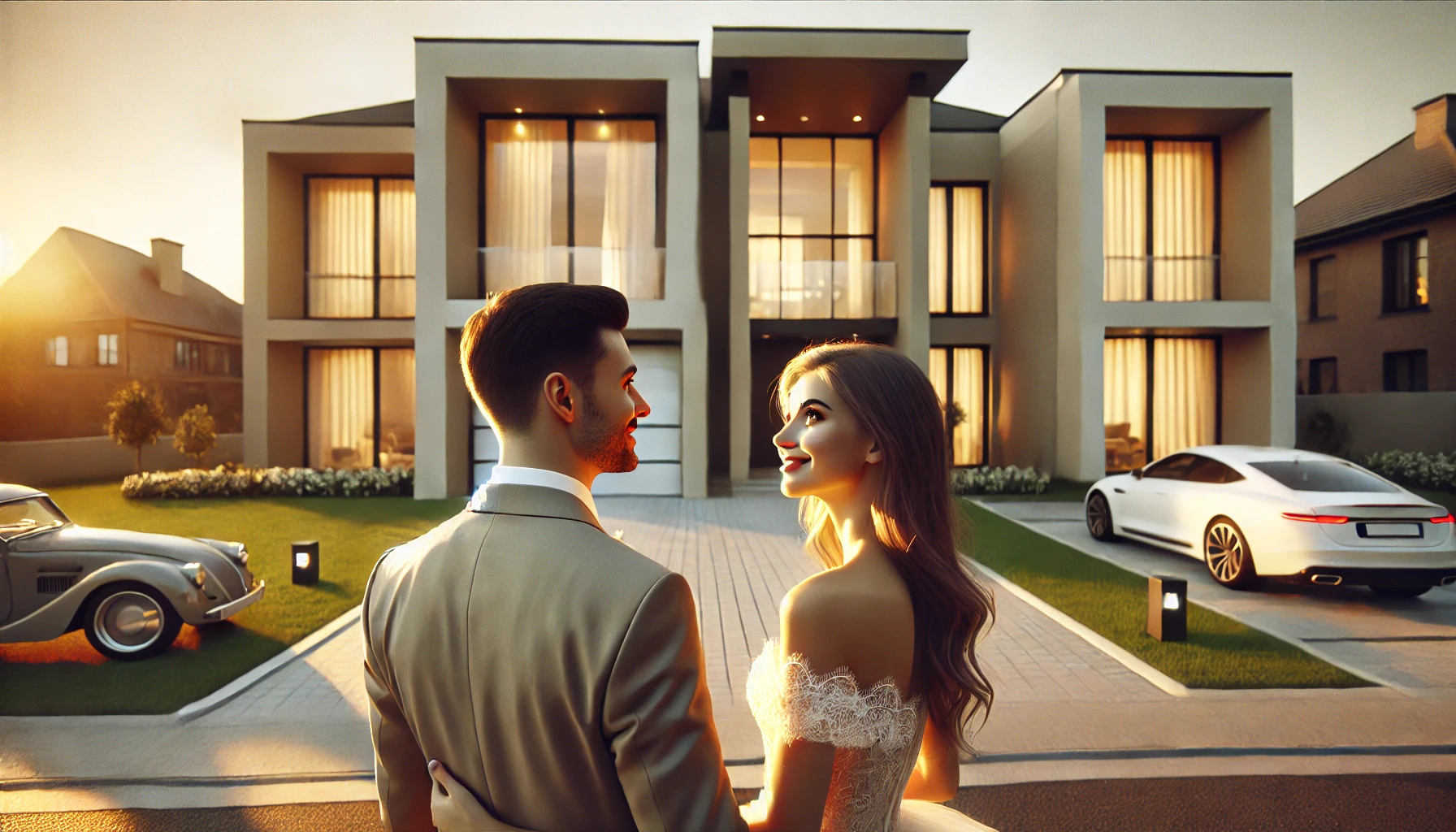 신혼부부의 모습