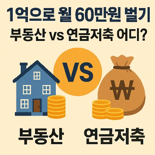 부동산 투자와 연금저축 중에서 어디에 투자하는 것이 이득일지 알아봅시다.