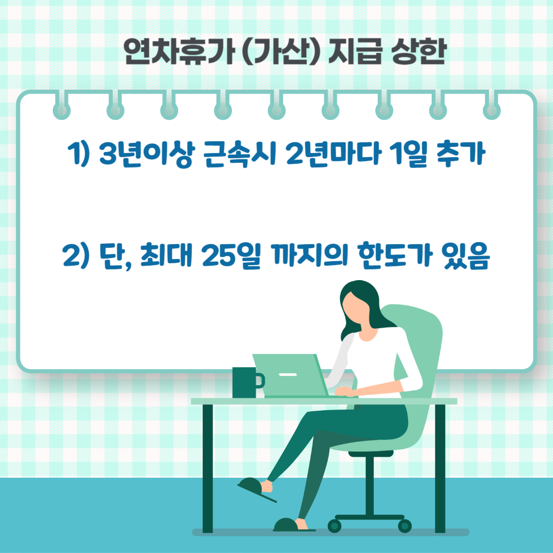 2025년 연차휴가 일수 계산 방법 (계산기)