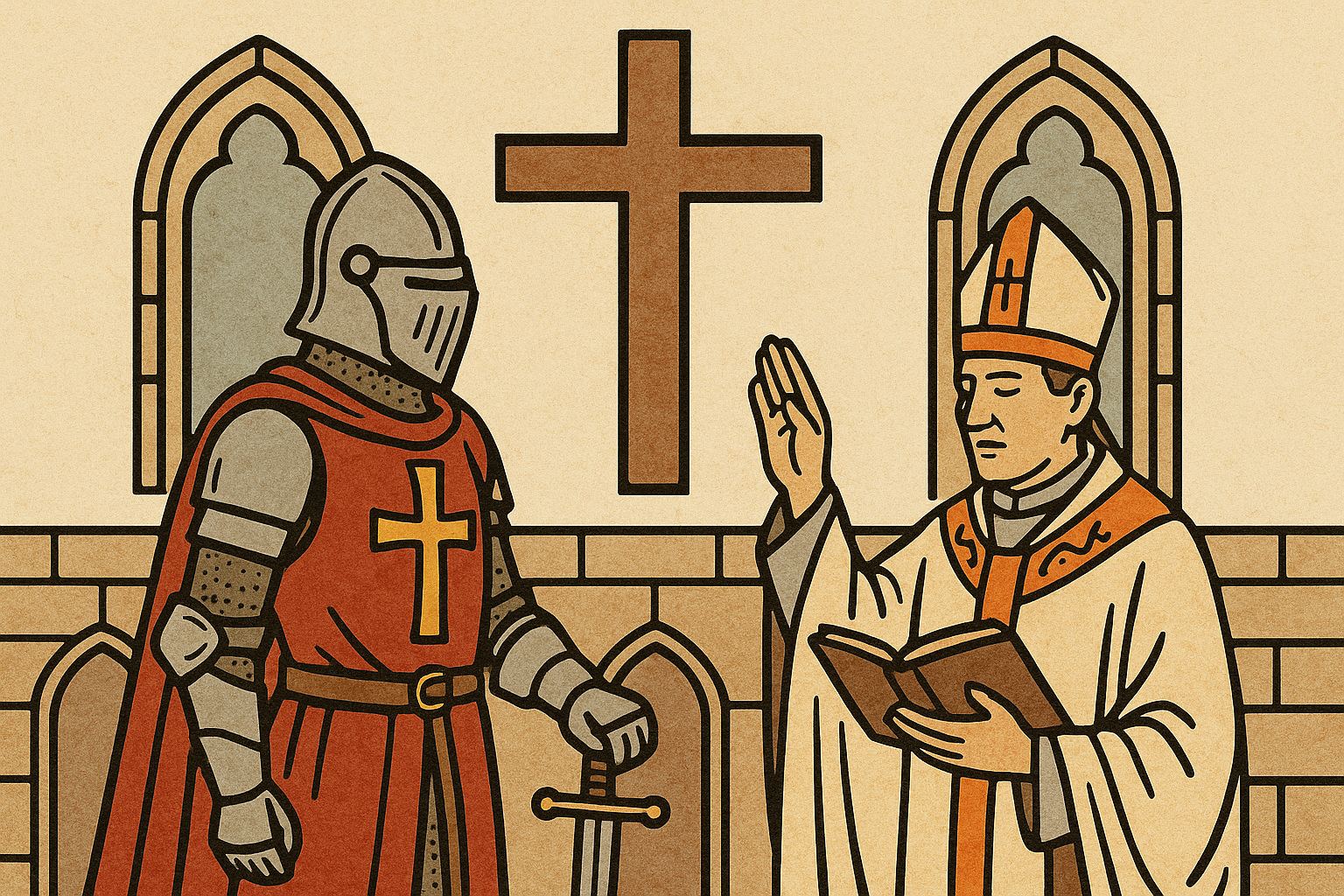 중세 교회 안에서 기사와 성직자