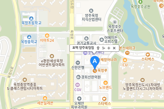 호맥-양주옥정점-지도
