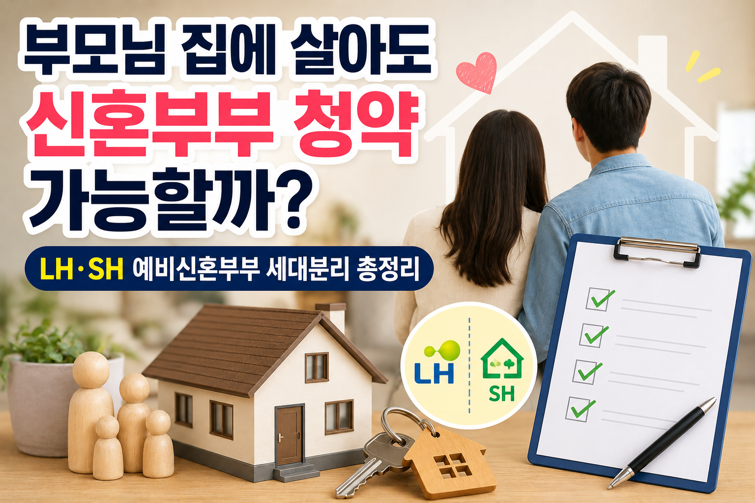 부모님 집에 살아도 신혼부부 청약 가능할까? LH&middot;SH 예비신혼부부 세대분리 총정리 관련 사진