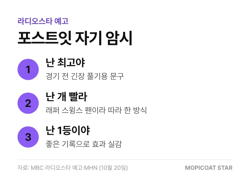 김영범 포스트잇 자기 암시 문구