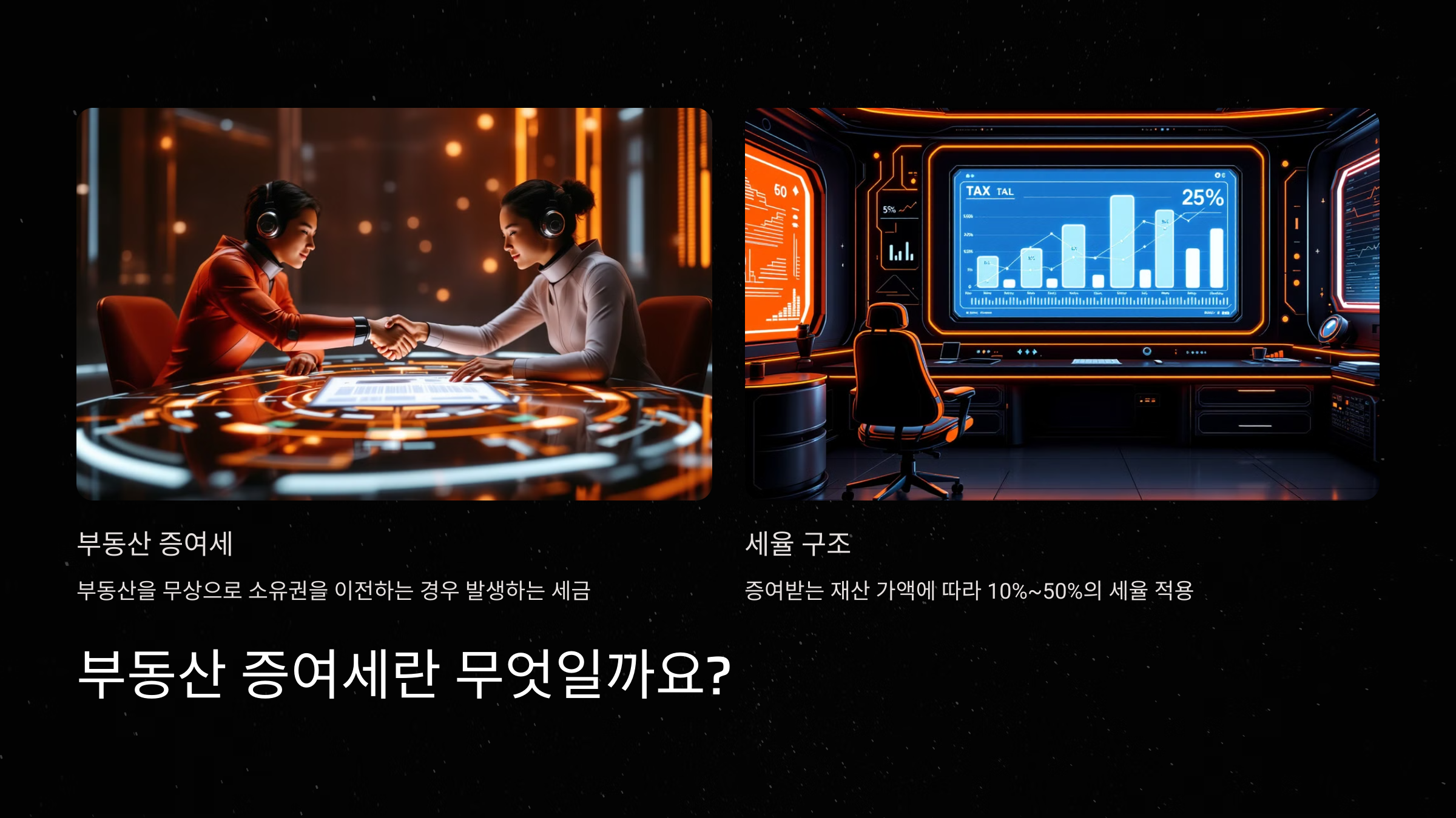 부동산 증여세란?