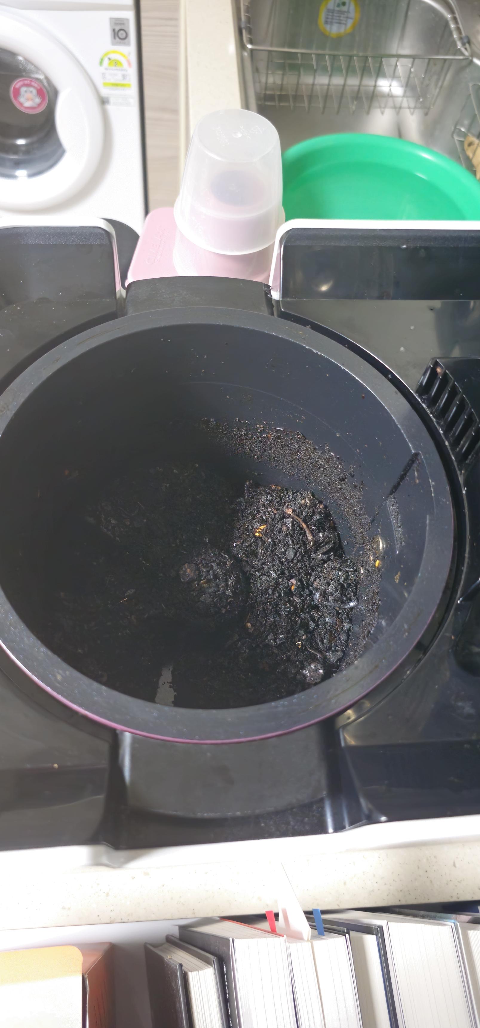 스마트카라-음식물처리기-음식물처리-모습