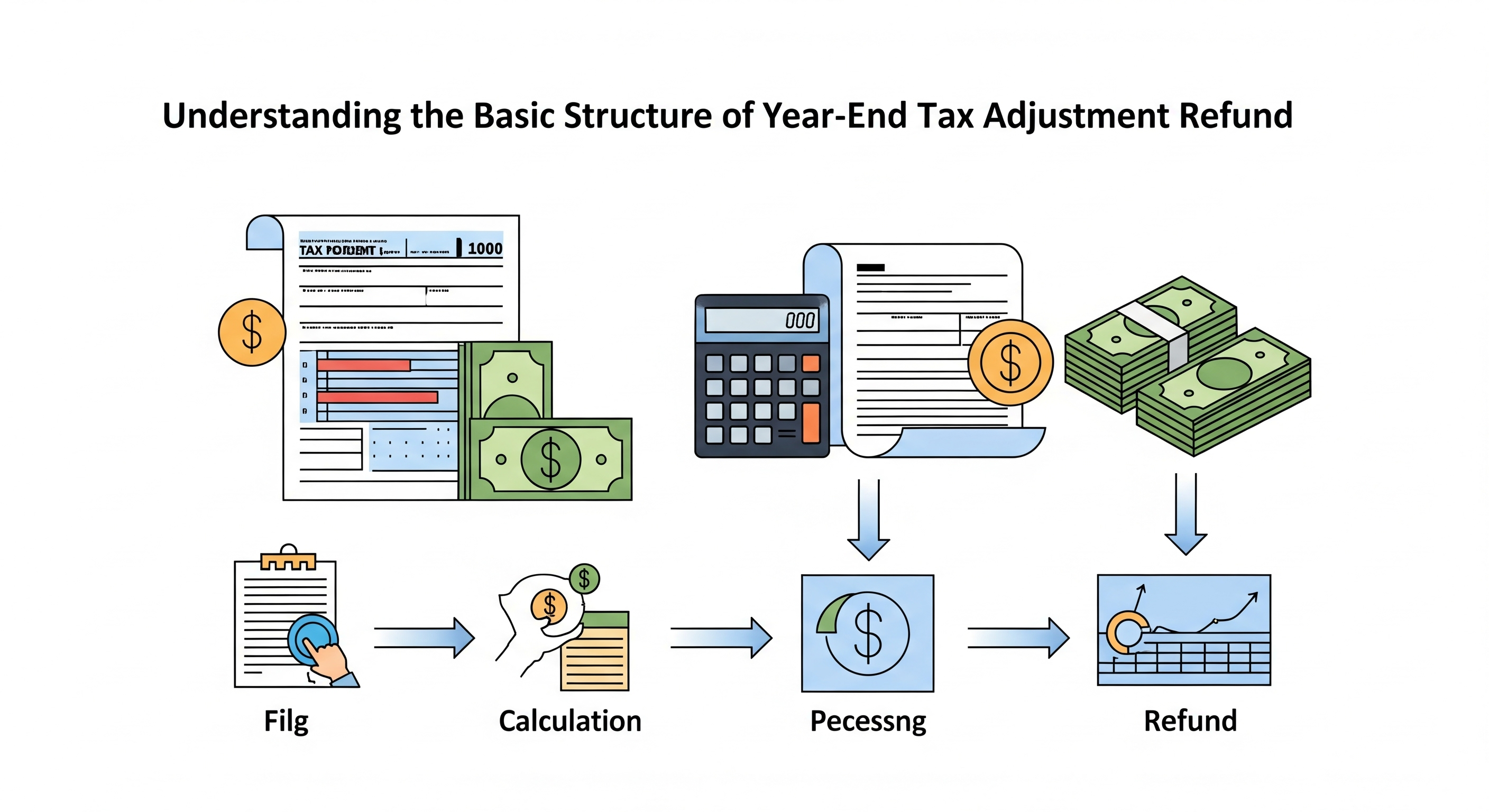"1. 연말정산 환급 기본 구조 이해하기"에 대한 이미지입니다.
