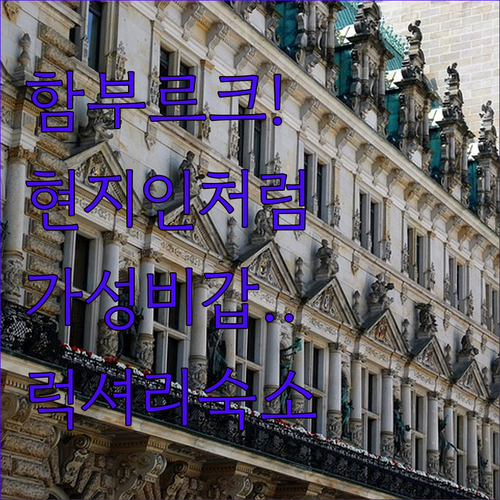 함부르크 담토르역 인근에서 현지인처럼..