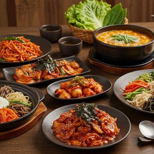 K푸드 대표하는 음식 사진