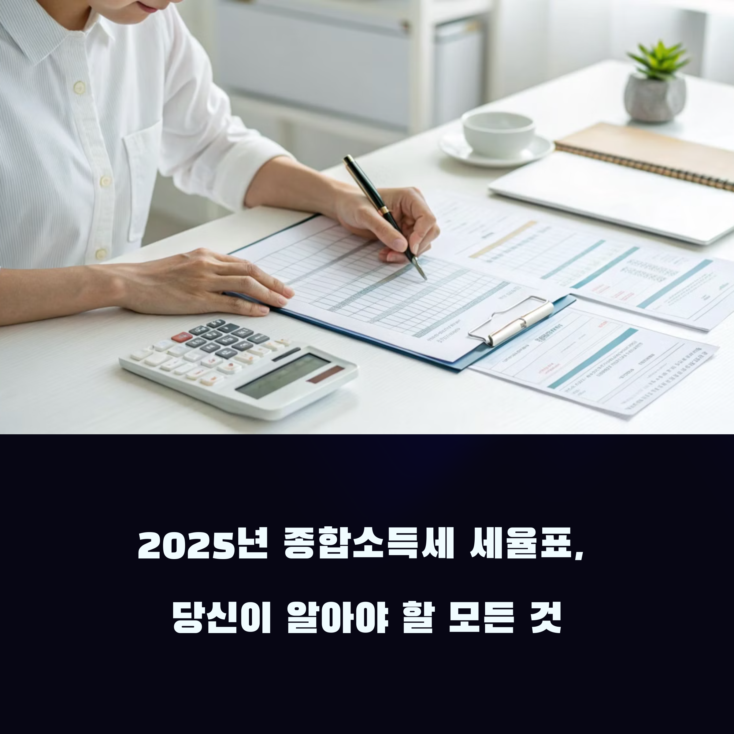 종합소득세 세율표 한눈에 보기: 2025년 최신판