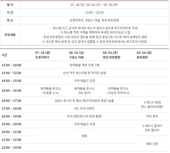 선선 쿨크닉 먹거리