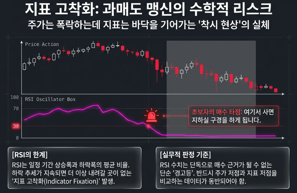 RSI 30 이하 과매도 구간 매집 시그널 70 이상 과매수 구간 익절 타이밍 데이터 분석