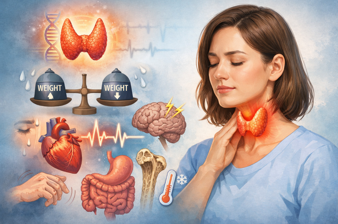 갑상선 기능 이상이 생기면 나타나는 전신증상 사진