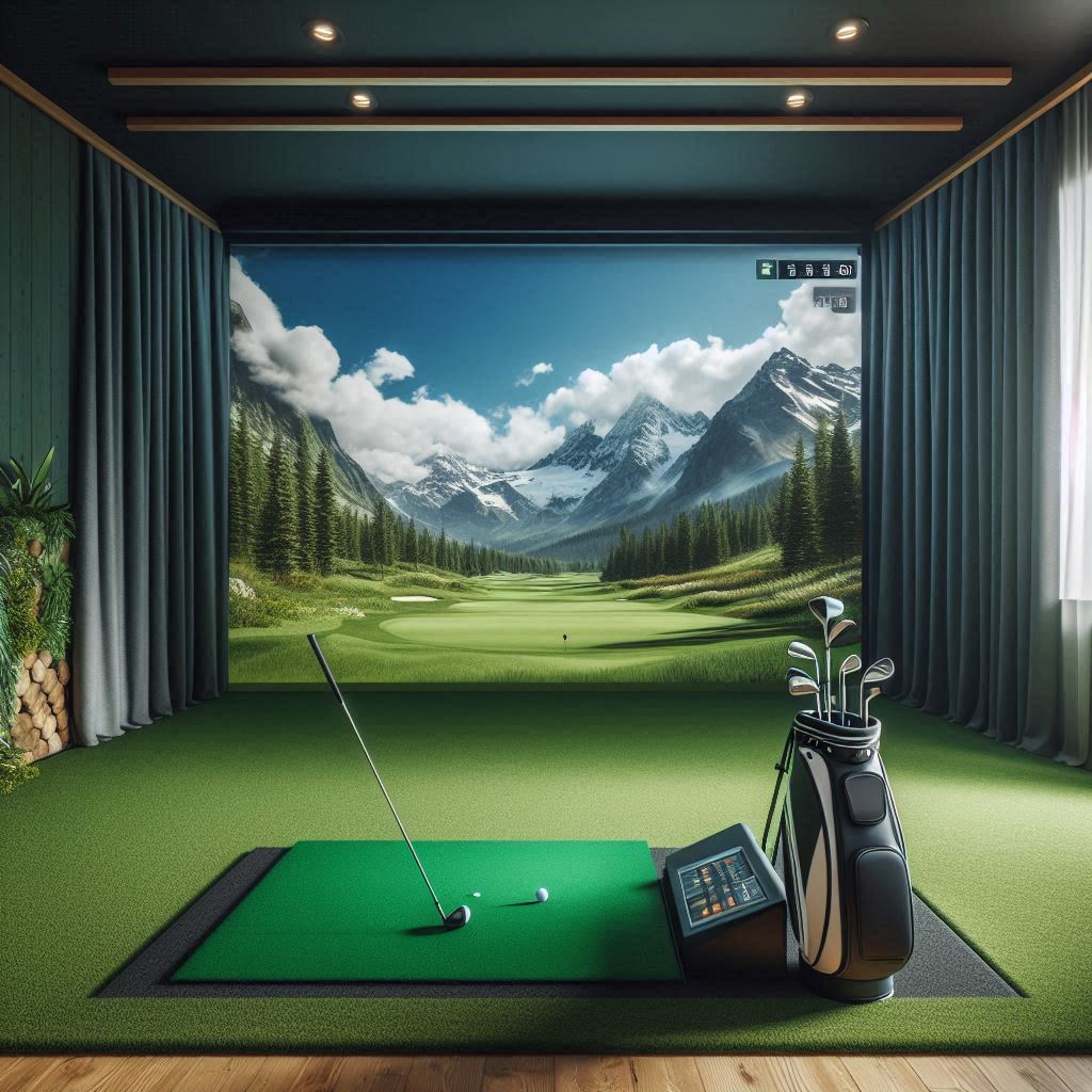 스크린골프장 배경