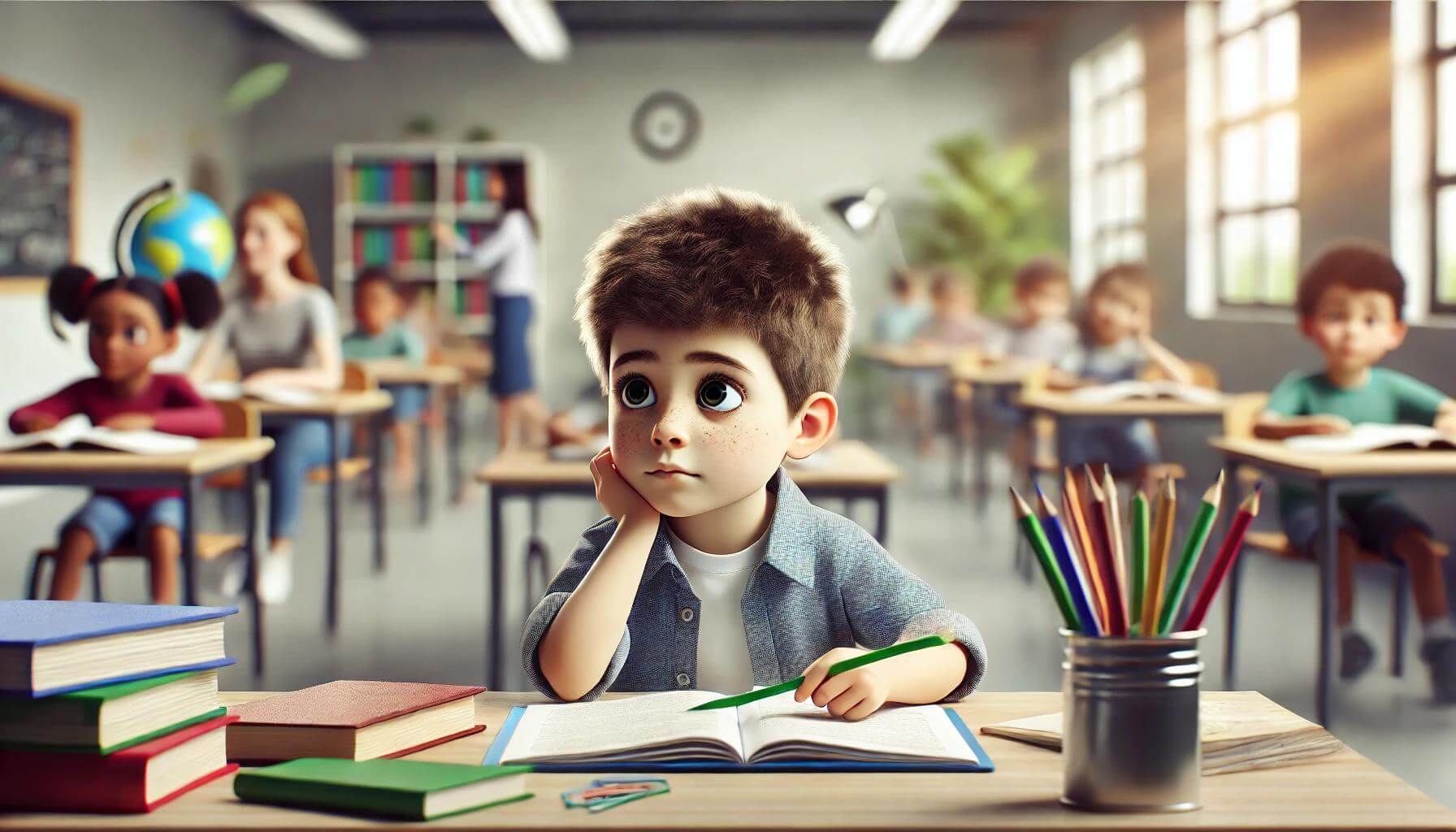 집중하지 못하는 아이 관련 사진