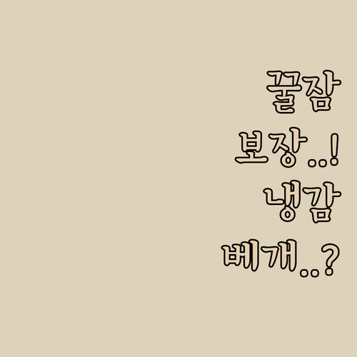 메모리폼 베개 추천 숙면을 위한 꿀잠..