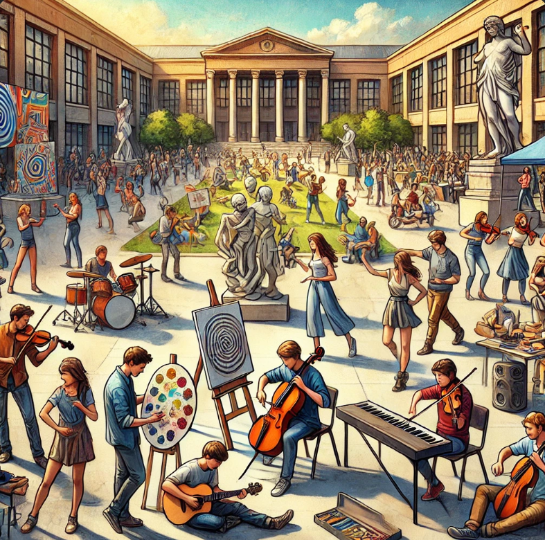 캐퍼흐에서 예술에 집중하는 이미지 입니다.